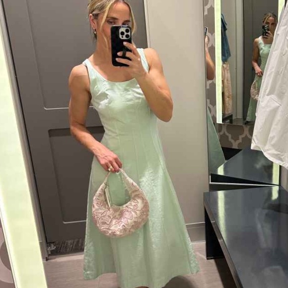 Women's Corset Midi A-Line Dress - A New Day™ Green 12: NWT - Picture 4 of 4